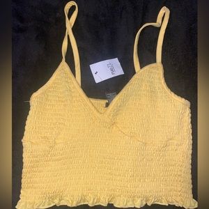 NWT yellow Rue21 crop top